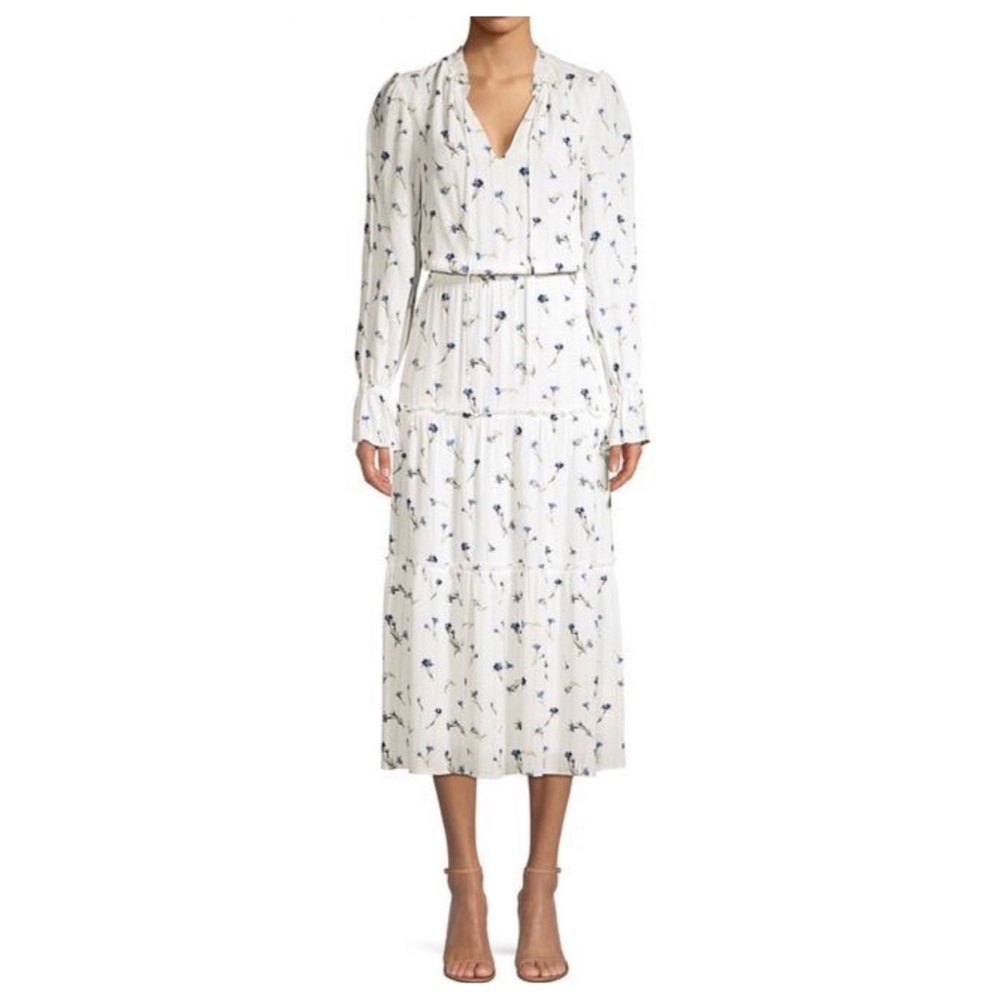JOIE Floral-Print Silk Midi Dress - Picture 4 of 17